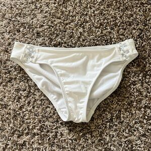 White bikini bottoms never worn